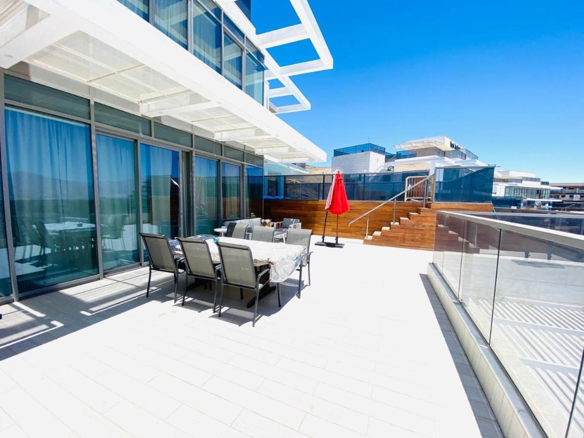 Apartament Stunning Penthouse With Sea Views And Private Heated Pool Ejlat Zewnętrze zdjęcie