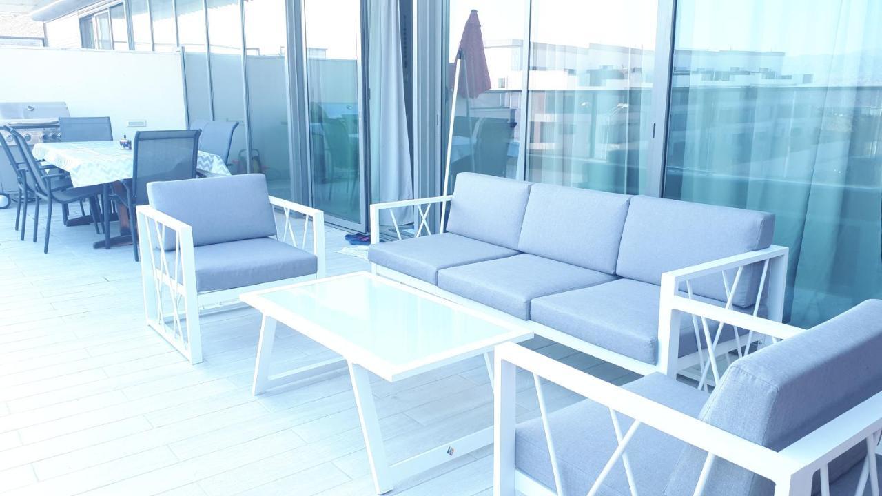Apartament Stunning Penthouse With Sea Views And Private Heated Pool Ejlat Zewnętrze zdjęcie